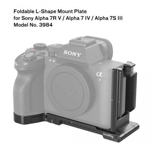 SmallRig Foldable L-Shape Mount Plate for Sony Alpha 7R V / Alpha 7 IV / Alpha 7S III 3984