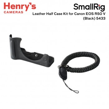 SmallRig Leather Half Case Kit for Canon EOS R50 V (Black) 5433