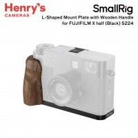 SmallRig L-Shaped Mount Plate with Wooden Handle for FUJIFILM X half (Black) 5224