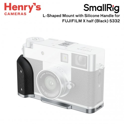 SmallRig L-shaped Mount Plate with Silicone Handle for FUJIFILM X half (Black) 5332						