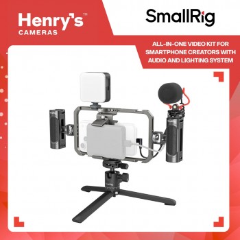 SmallRig All-In-One Video Kit for Smartphone Creators with Audio and Lighting System 3384D