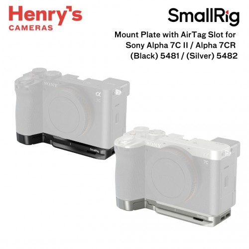 SmallRig Mount Plate with AirTag Slot for Sony Alpha 7C II / 7CR – Black (5481) / Silver (5482)