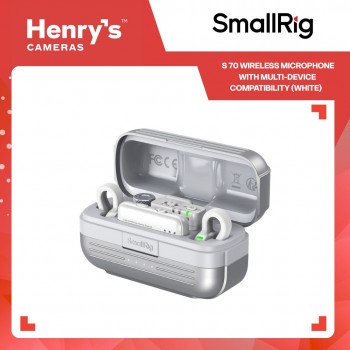 SmallRig S 70 Wireless Microphone with Multi-Device Compatibility (White) - 5716 