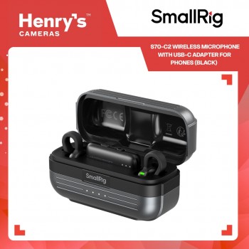 SmallRig S70-C2 Wireless Microphone with USB-C Adapter for Phones (Black) - 5717 