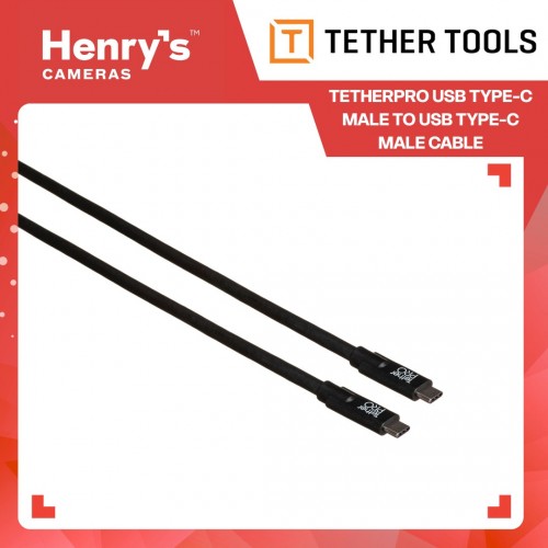 TetherPro USB-C to USB-C, 10' (3m), Black - CUC10-BLK