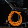 TetherPro Optima 10G USB-C, 31' (9.4m), Straight to Right, High-Visibility Orange - CUC31RTG2-ORG
