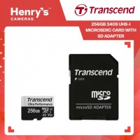 Transcend 256GB 340S UHS-I microSDXC Card with SD Adapter - TS256GUSD340S