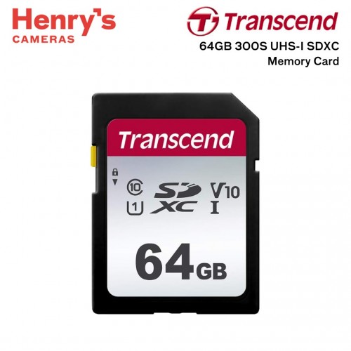 Transcend 64GB 300S UHS-I SDXC Memory Card - TS64GSDC300S Transcend 64GB 300S UHS-I SDXC Memory Card - TS64GSDC300S