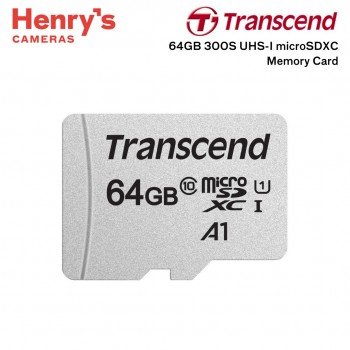 Transcend 64GB 300S UHS-I microSDXC No Adapter Memory Card - TS64GUSD300S Transcend 64GB 300S UHS-I microSDXC No Adapter Memory Card - TS64GUSD300S