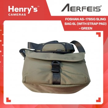 Aerfeis Foshan AS-1785G Sling Bag 6L (with Strap Pad) - Green Aerfeis Foshan AS-1785G Sling Bag 6L (with Strap Pad) - Green