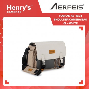 Aerfeis Foshan AS-1824 Shoulder Camera Bag 6L - White Aerfeis Foshan AS-1824 Shoulder Camera Bag 6L - White