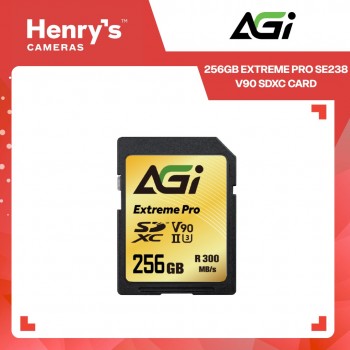 AGI 256GB Extreme Pro SE238 V90 SDXC Card