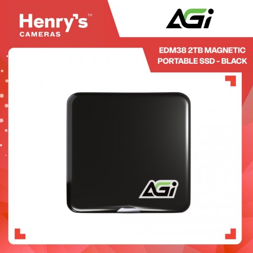 AGI EDM38 2TB Magnetic Portable SSD - Black