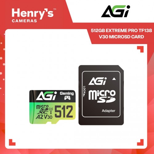 AGI 512GB Extreme Pro TF138 V30 MicroSD Card AGI 512GB Extreme Pro TF138 V30 MicroSD Card