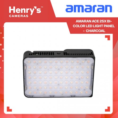 Amaran Ace 25x Bi-Color LED Light Panel - Charcoal