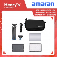 Amaran Ace 25x Bi-Color LED Light Panel All-in-One Creator Kit - Charcoal Amaran Ace 25x Bi-Color LED Light Panel All-in-One Creator Kit - Charcoal