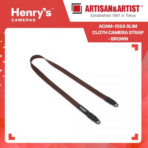 Artisan & Artist ACAM-102A Slim Cloth Camera Strap - Brown