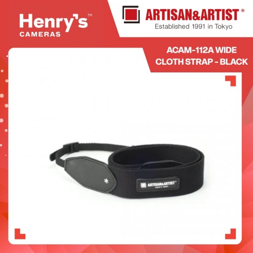 Artisan & Artist ACAM-112A Wide Cloth Strap - Black