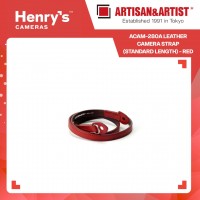 Artisan & Artist ACAM-280A Leather Camera Strap (Standard Length) - Red
