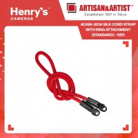 Artisan & Artist ACAM-301A Silk Cord Strap with Ring attachment (Standard) - Red