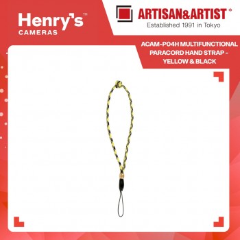Artisan & Artist ACAM-P04H Multifunctional Paracord Hand Strap - Yellow x Black