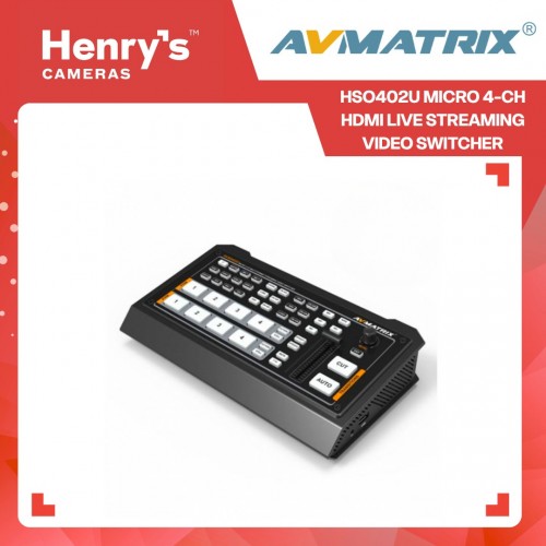 AVMatrix HSO402U Micro 4-CH HDMI Live Streaming Video Switcher AVMatrix HSO402U Micro 4-CH HDMI Live Streaming Video Switcher