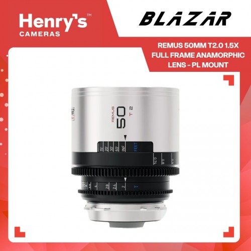Blazar Remus 50mm T2.0 1.5X Full Frame Anamorphic Lens - PL Mount