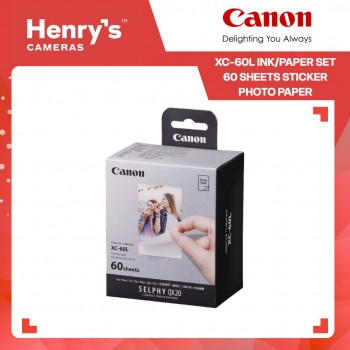Canon XC-60L Ink/Paper Set 60 Sheets Sticker Photo Paper