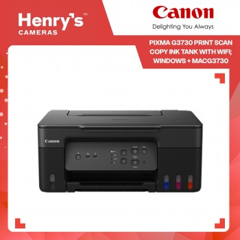 Canon Pixma G3730 Print Scan Copy Ink Tank with WiFI; Windows + Mac Canon Pixma G3730 Print Scan Copy Ink Tank with WiFI; Windows + Mac
