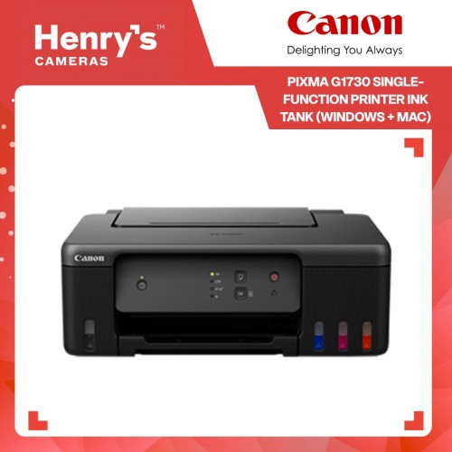 Canon Pixma G1730 Single-function Printer Ink Tank (Windows + Mac) Canon Pixma G1730 Single-function Printer Ink Tank (Windows + Mac)