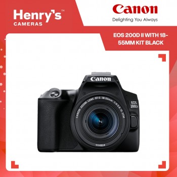 Canon EOS 200D II with 18-55mm Kit Black Canon EOS 200D II with 18-55mm Kit Black