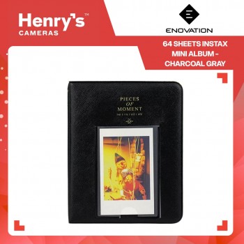 Enovation 64 Sheets Instax Mini Album - Charcoal Gray