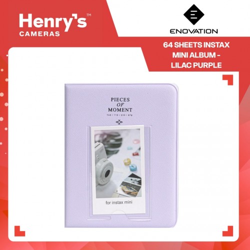 Enovation 64 Sheets Instax Mini Album - Lilac Purple