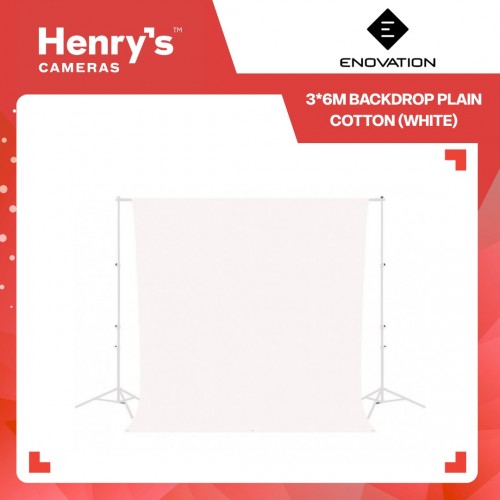 Enovation 3*6M Backdrop Plain Cotton (White) Enovation 3*6M Backdrop Plain Cotton (White)