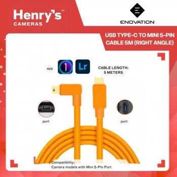 Enovation USB Type-C to Mini 5-Pin Cable 5m (Right Angle) Enovation USB Type-C to Mini 5-Pin Cable 5m (Right Angle)