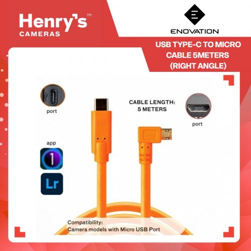 Enovation USB Type-C to Micro Cable 5meters (Right Angle)