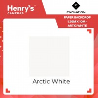 Enovation Paper Backdrop 1.36m x 10m - Artic White