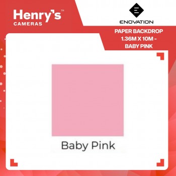 Enovation Paper Backdrop 1.36m x 10m - Baby Pink
