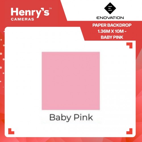 Enovation Paper Backdrop 1.36m x 10m - Baby Pink