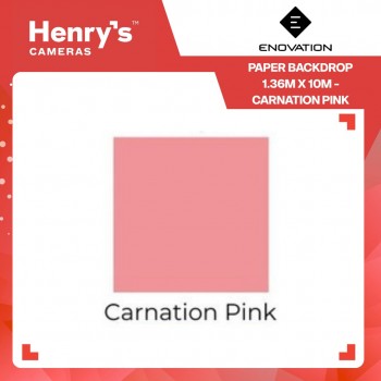 Enovation Paper Backdrop 1.36m x 10m - Carnation Pink
