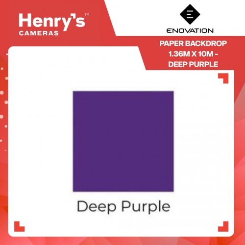 Enovation Paper Backdrop 1.36m x 10m - Deep Purple