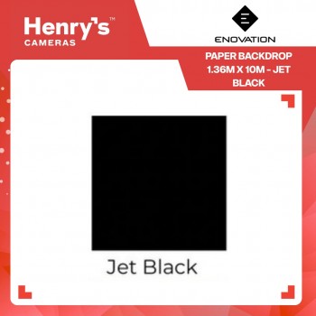 Enovation Paper Backdrop 1.36m x 10m - Jet Black