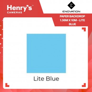 Enovation Paper Backdrop 1.36m x 10m - Lite Blue