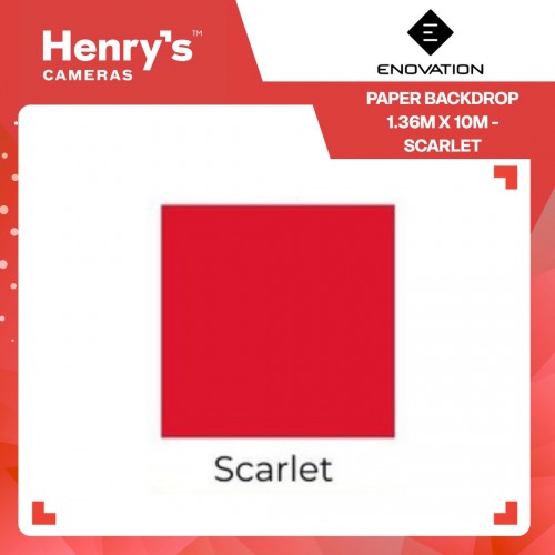 Enovation Paper Backdrop 1.36m x 10m - Scarlet