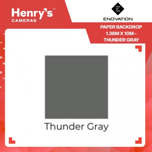 Enovation Paper Backdrop 1.36m x 10m - Thunder Gray