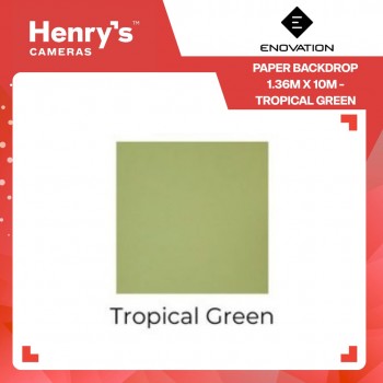 Enovation Paper Backdrop 1.36m x 10m - Tropical Green