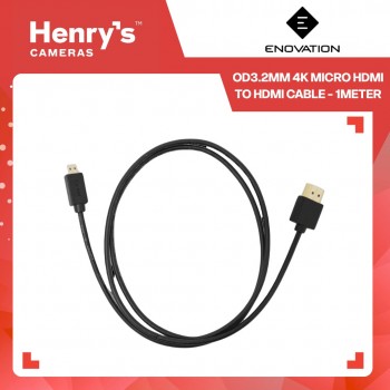 Enovation OD3.2mm 4K Micro HDMI to HDMI Cable - 1meter Enovation OD3.2mm 4K Micro HDMI to HDMI Cable - 1meter
