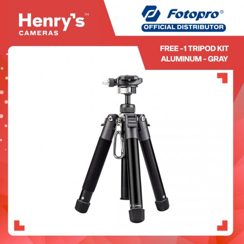 Fotopro Free-1 Tripod Kit Aluminum - Gray Fotopro Free-1 Tripod Kit Aluminum - Gray
