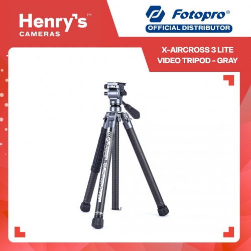 Fotopro X-Aircross 3 Lite Video Tripod - Gray Fotopro X-Aircross 3 Lite Video Tripod - Gray