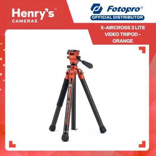 Fotopro X-Aircross 3 Lite Video Tripod - Orange Fotopro X-Aircross 3 Lite Video Tripod - Orange